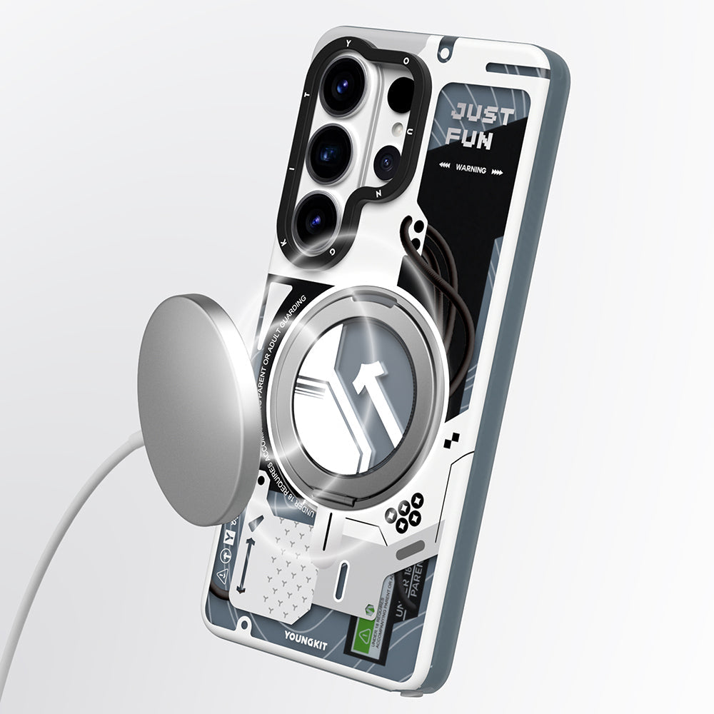 Galaxy S26 Ultra Kılıf M-safe Şarj Özellikli Youngkit Starship Serisi Kapak - Görsel 9