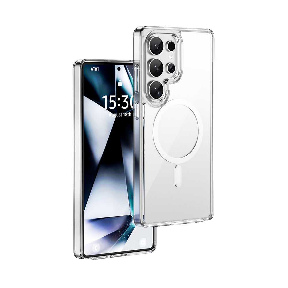 Galaxy S26 Ultra Kılıf Wiwu MCC-101 iShield Pro Serisi M-safe Şarj Özellikli Crystal Sert PC Kapak - Görsel 6
