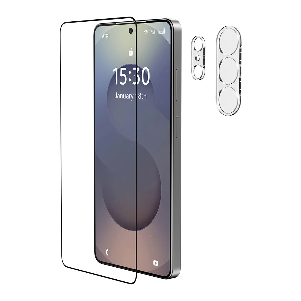 Galaxy S26 Ultra Raptic 2in1 Bundle Kit Parmak İzi BırakmayanTemperli Ekran Koruyucu + Lens Koruyucu Set - Görsel 3