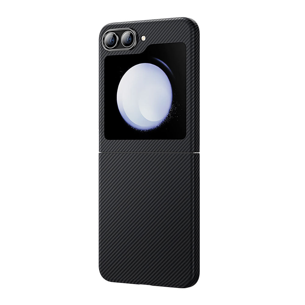 Galaxy Z Flip 5 Kılıf Karbon Fiber Benks Essential ArmorAir 600D Kevlar Kapak - Görsel 2