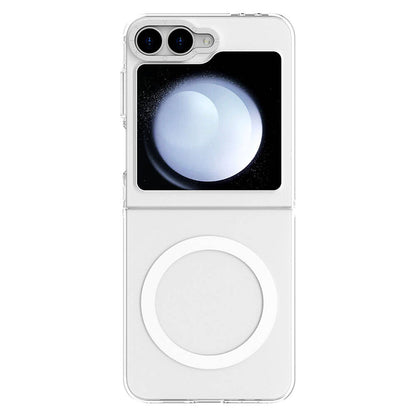 Galaxy Z Flip 6 Kılıf M-safe Şarj Özellikli Şeffaf Youngkit Crystal Shield Serisi Kapak - Görsel 2