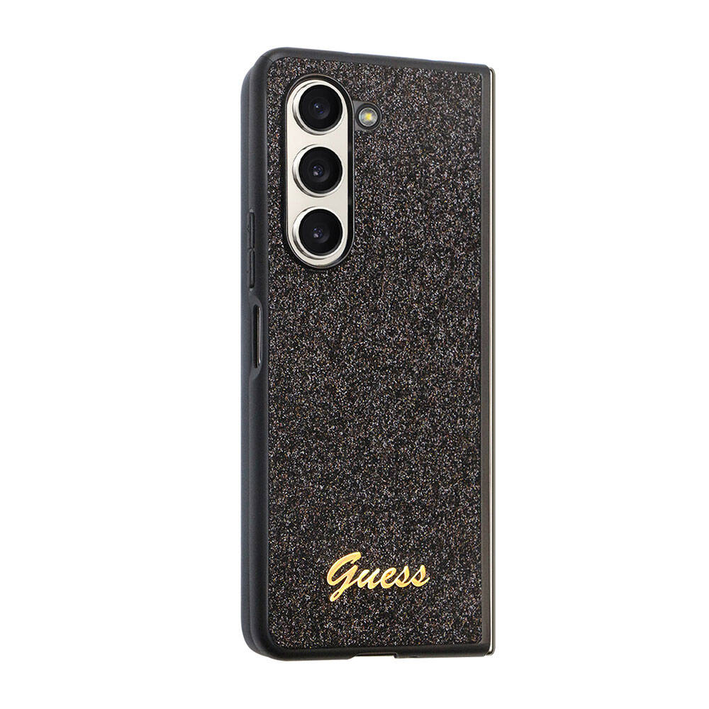 Galaxy Z Fold 5 Kılıf Guess Orjinal Lisanslı Yazı Logolu Glitter Script Kapak - Görsel 2