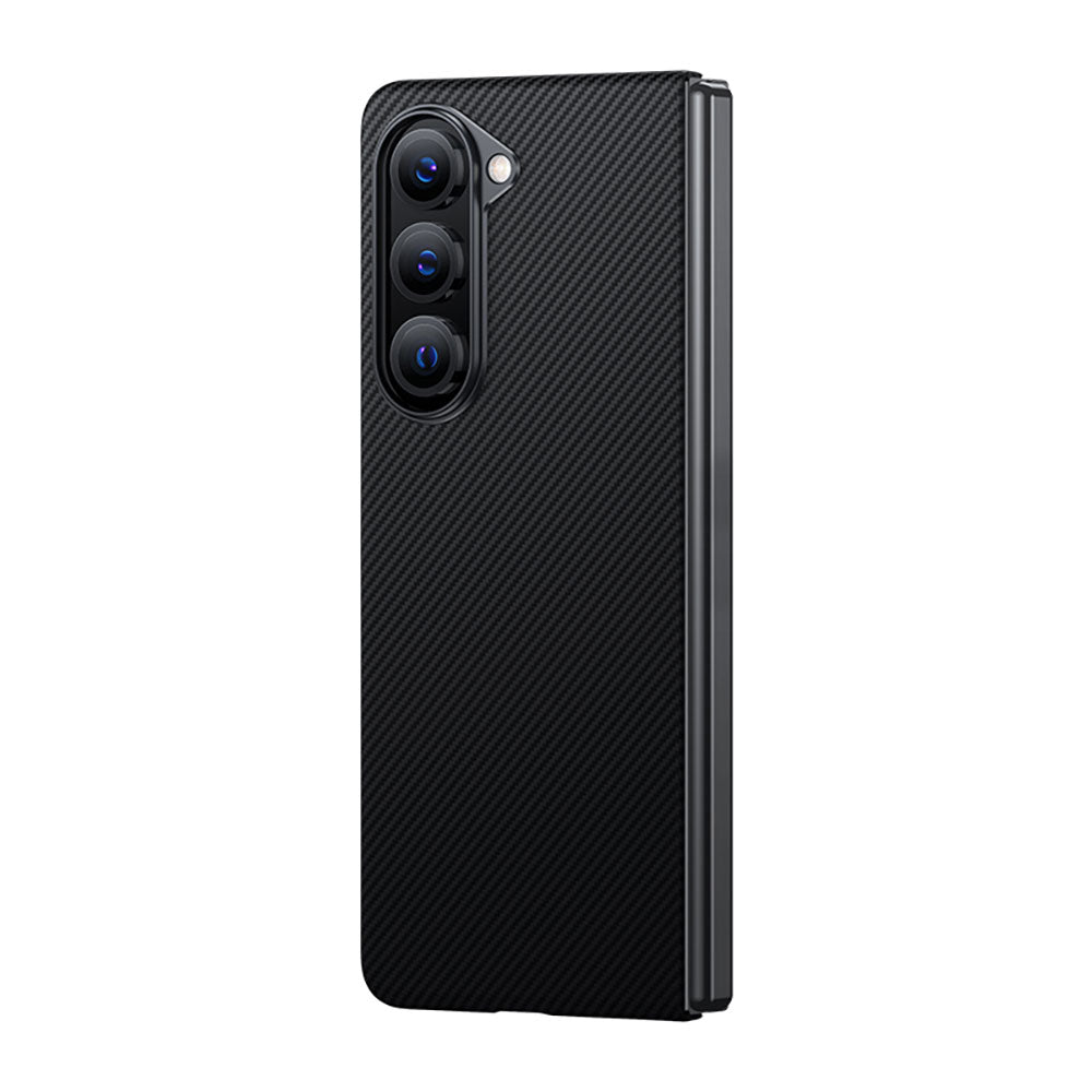 Galaxy Z Fold 5 Kılıf M-safe Özellikli Karbon Fiber Benks Essential 600D Kevlar Kapak - Görsel 2