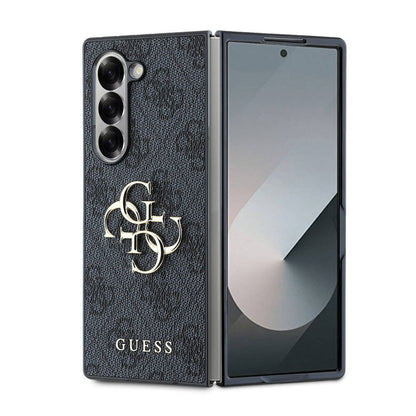 Galaxy Z Fold 6 Kılıf Guess Orjinal Lisanslı Leather Metal Logo Kapak - Görsel 2