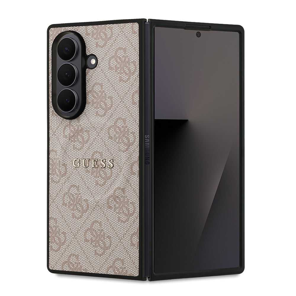 Galaxy Z Fold 7 Kılıf Guess Orjinal Lisanslı M-safe Şarj Özellikli 4G Desen Yazı Logolu Kapak - Görsel 4