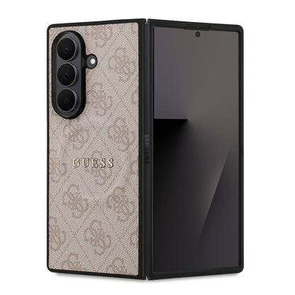 Galaxy Z Fold 7 Kılıf Guess Orjinal Lisanslı M-safe Şarj Özellikli 4G Desen Yazı Logolu Kapak - Görsel 4