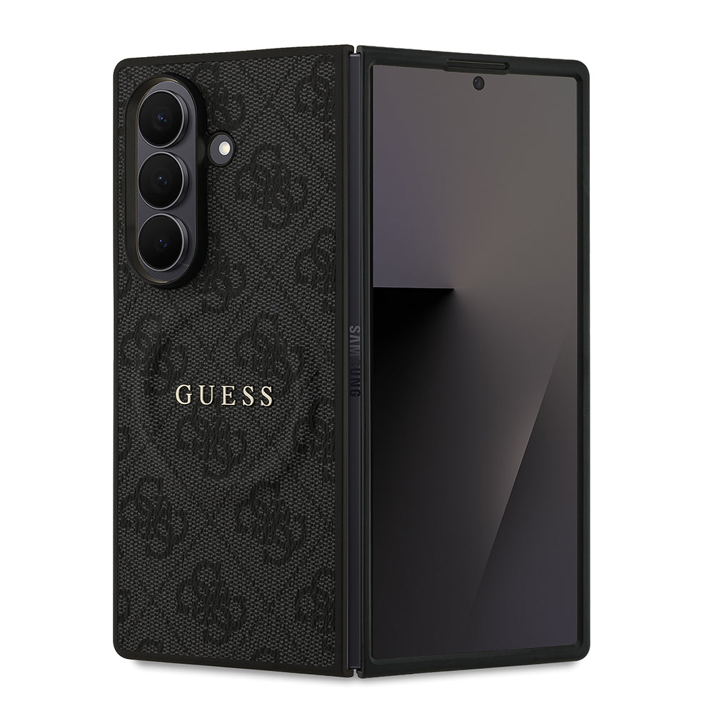 Galaxy Z Fold 7 Kılıf Guess Orjinal Lisanslı M-safe Şarj Özellikli 4G Desen Yazı Logolu Kapak - Görsel 3
