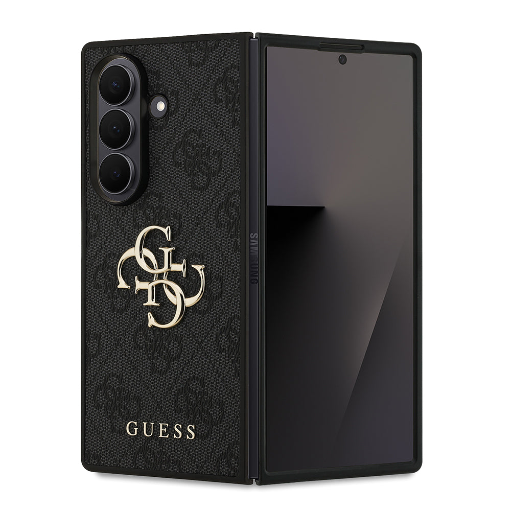 Galaxy Z Fold 7 Kılıf Guess Orjinal Lisanslı PU Deri Büyük Metal Logo Dizaynlı Kapak - Görsel 3