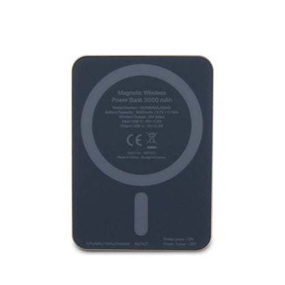 Guess Orijinal Lisanslı M-safe Şarj Özellikli Taşlı 4G Logolu Powerbank 3000mAh 5W