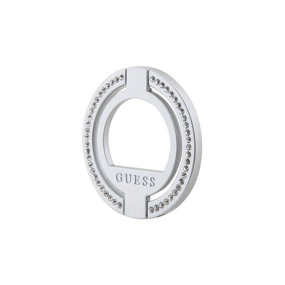 Guess Orijinal Lisanslı M-safe Şarj Özellikli Yazı Logolu Taşlı Yüzüklü Magnetik Stand