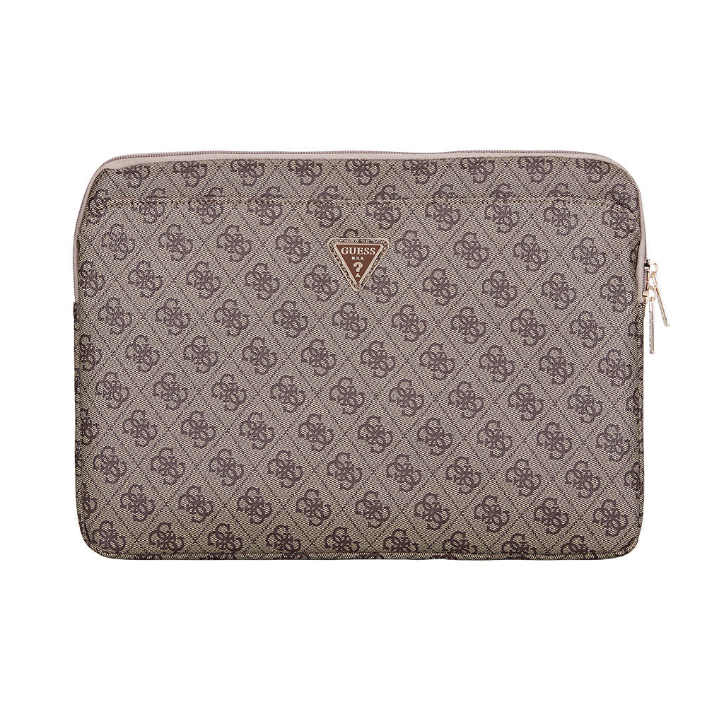 Guess Orjinal Lisanslı 4G Desenli Üçgen Logolu 14 inç Laptop Çantası