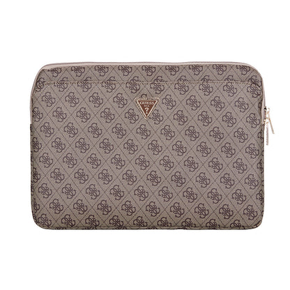 Guess Orjinal Lisanslı 4G Desenli Üçgen Logolu 14 inç Laptop Çantası
