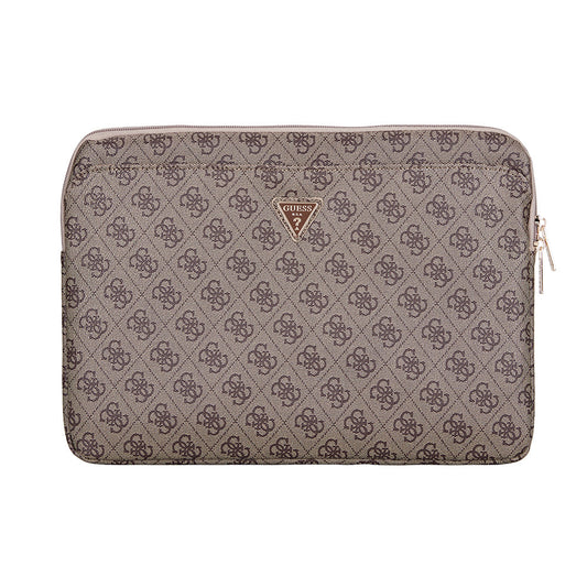 Guess Orjinal Lisanslı 4G Desenli Üçgen Logolu 14 inç Laptop Çantası