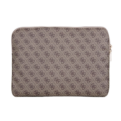 Guess Orjinal Lisanslı 4G Desenli Üçgen Logolu 14 inç Laptop Çantası