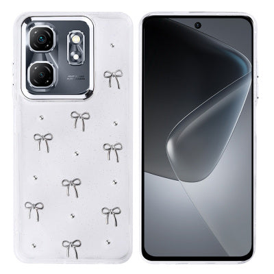 İnfinix Smart 9 Case Airbag Designed Silvery Transparent Zore Kutup Cover