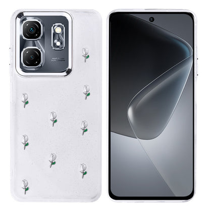 İnfinix Smart 9 Case Airbag Designed Silvery Transparent Zore Kutup Cover