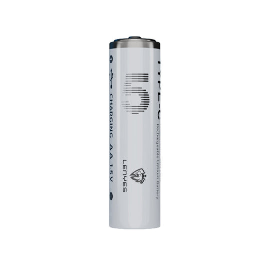 Lenyes AA105 Type-C Şarj Portlu Şarj Edilebilir AA Lityum-ion Pil 2800mWh 1.5V 2 Adet