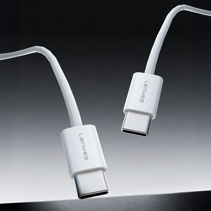 Lenyes LC526 Type-C to Type-C Akıllı Çip Koruma Özellikli Data ve Şarj Kablosu 60W 1.2M