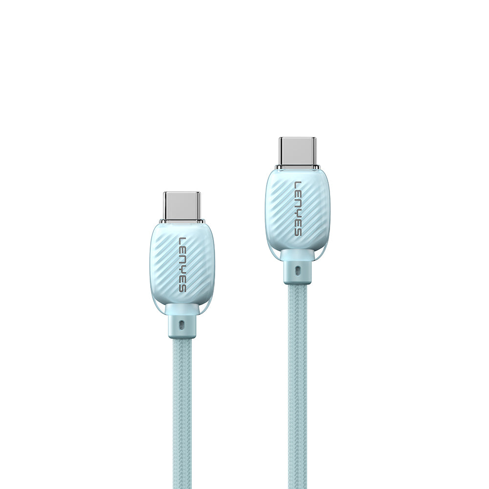 Lenyes LC536 Type-C to Type-C PD Örgü Tasarımlı Hızlı Şarj Özellikli Data ve Şarj Kablosu 60W 1M