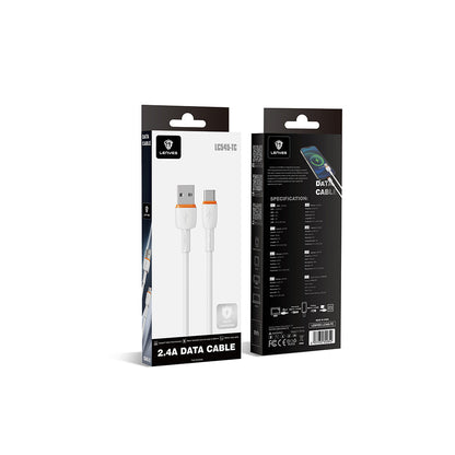 Lenyes LC545 USB to Type-C Hızlı Şarj Özellikli Data ve Şarj Kablosu 12W 1M