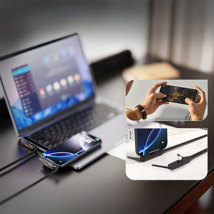 Lenyes LC553 Type-C to Type-C Stand Özellikli E-Mark Smart Çipli Data ve Şarj Kablosu 100W 1M