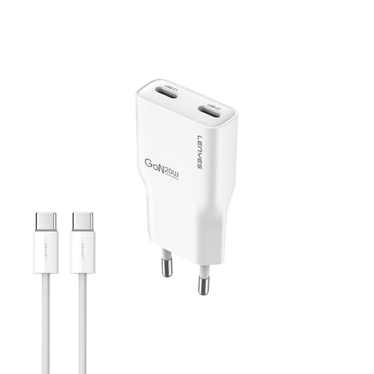 Lenyes LCH15-EU TC-TC Type-C to Type-C GaN Teknolojili PD Hızlı Şarj Özellikli Şarj Seti 20W