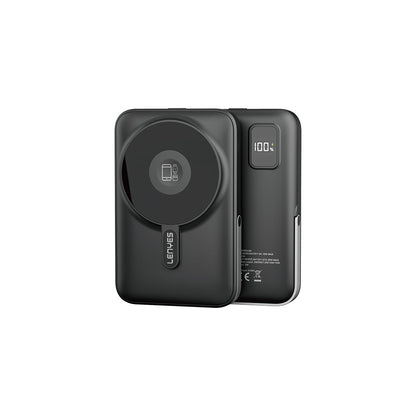 Lenyes PW1002D 20W Dijital LED Ekranlı Standlı Wireless Powerbank 15W 10000mAh