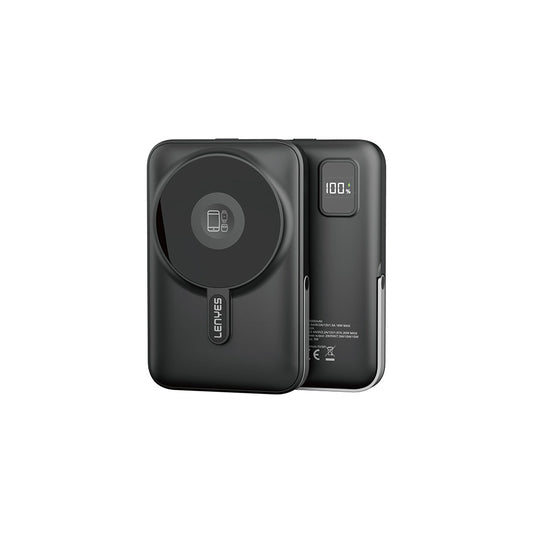 Lenyes PW1002D 20W Dijital LED Ekranlı Standlı Wireless Powerbank 15W 10000mAh