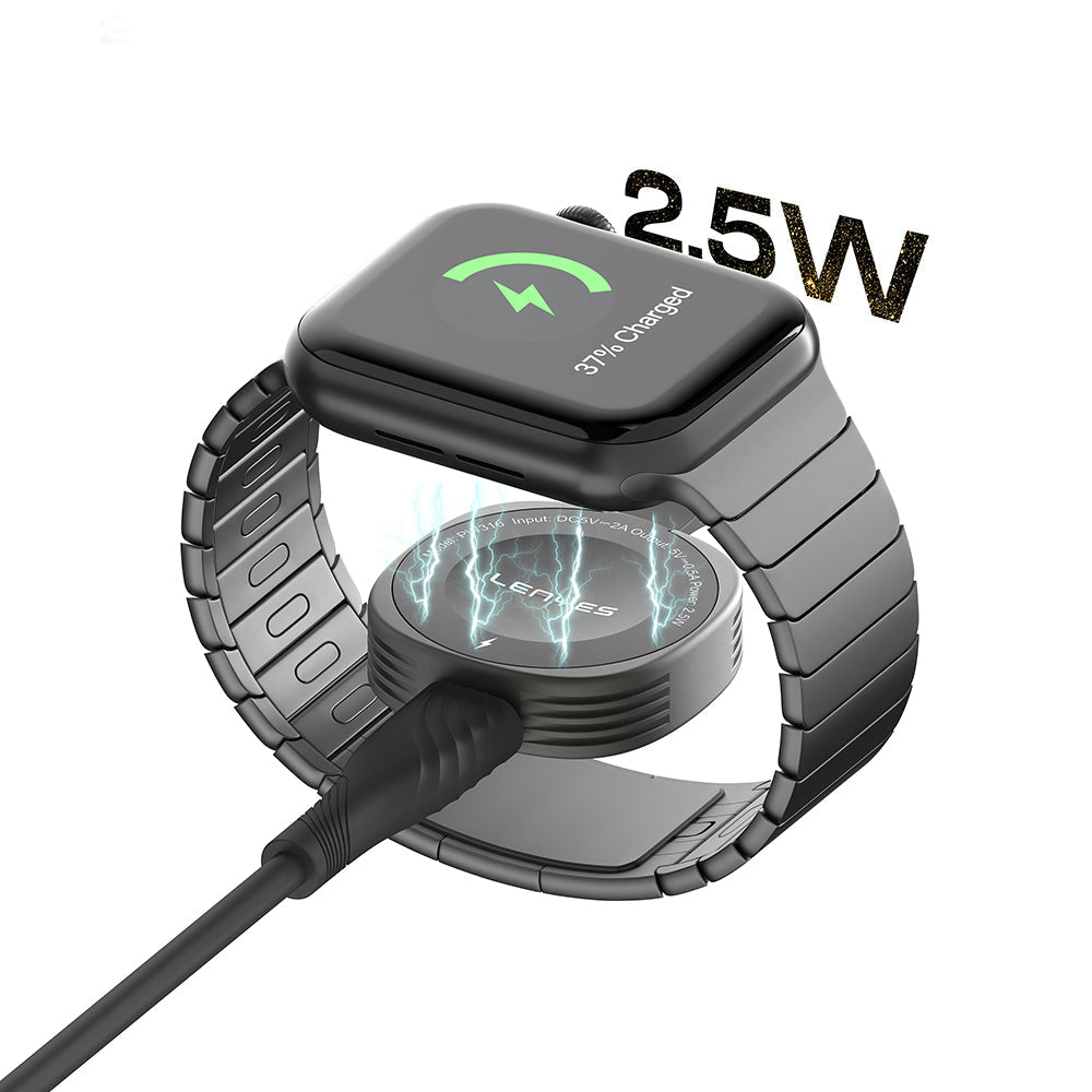 Lenyes PW316 Akıllı Saat Mini Wireless Magnetik Şarj Aleti 2.5W