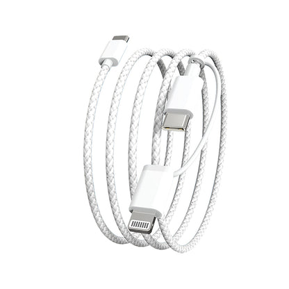 Micflip A22 2in1 PD Type-C to Type-C + Lightning MFI Sertifikalı Data ve Şarj Kablosu 240W 1M