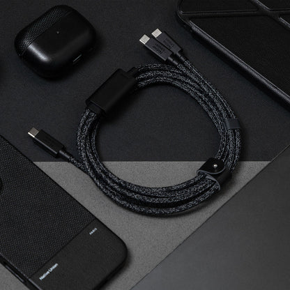 Native Union Belt Serisi PD 2in1 Type-C To Type-C Hızlı Şarj Özellikli Şarj ve Data Kablosu 140W 2M