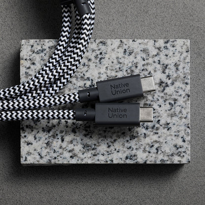 Native Union Belt Serisi PD 2in1 Type-C To Type-C Hızlı Şarj Özellikli Şarj ve Data Kablosu 140W 2M