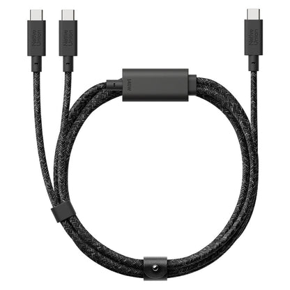 Native Union Belt Serisi PD 2in1 Type-C To Type-C Hızlı Şarj Özellikli Şarj ve Data Kablosu 140W 2M