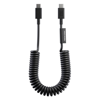 Native Union POP Serisi Type-C to Type-C Spiralli Şarj Kablosu 60W 1.2M