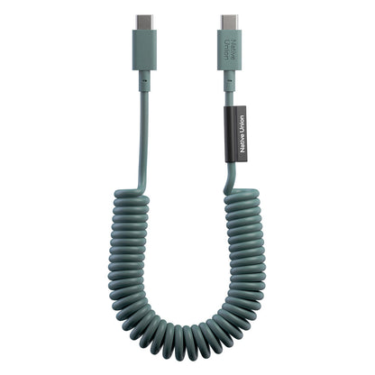 Native Union POP Serisi Type-C to Type-C Spiralli Şarj Kablosu 60W 1.2M