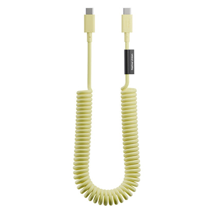 Native Union POP Serisi Type-C to Type-C Spiralli Şarj Kablosu 60W 2.4M