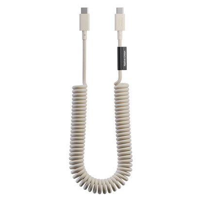 Native Union POP Serisi Type-C to Type-C Spiralli Şarj Kablosu 60W 2.4M