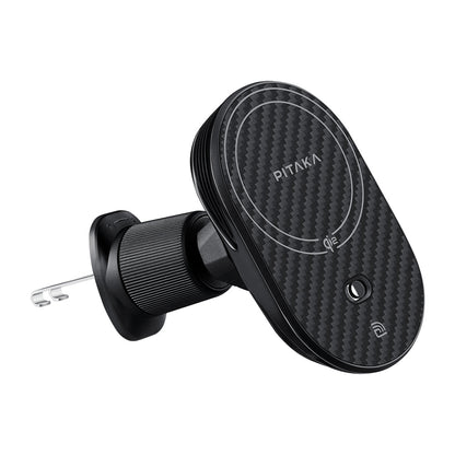 Pitaka MagEZ Pro 2 M-safe Şarj Özellikli Qi2 Aramid Fiber Araç Telefon Tutucu