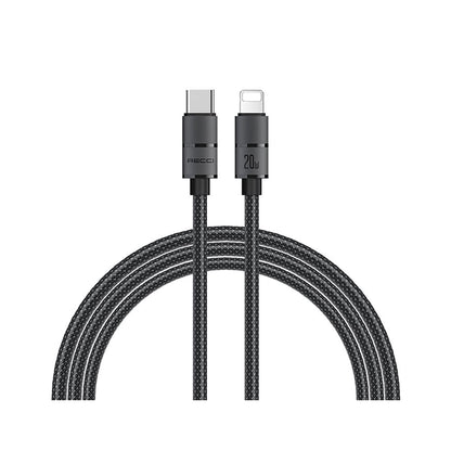 Recci RS12CL Warrior Serisi 20W Hızlı Şarj Özellikli Type-C To Lightning PD Kablo 2M