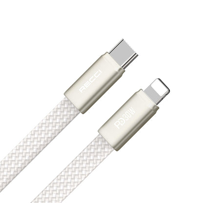Recci RS55CL Type-C to Lightning PD Hızlı Şarj Özellikli Data ve Şarj Kablosu 30W 1M