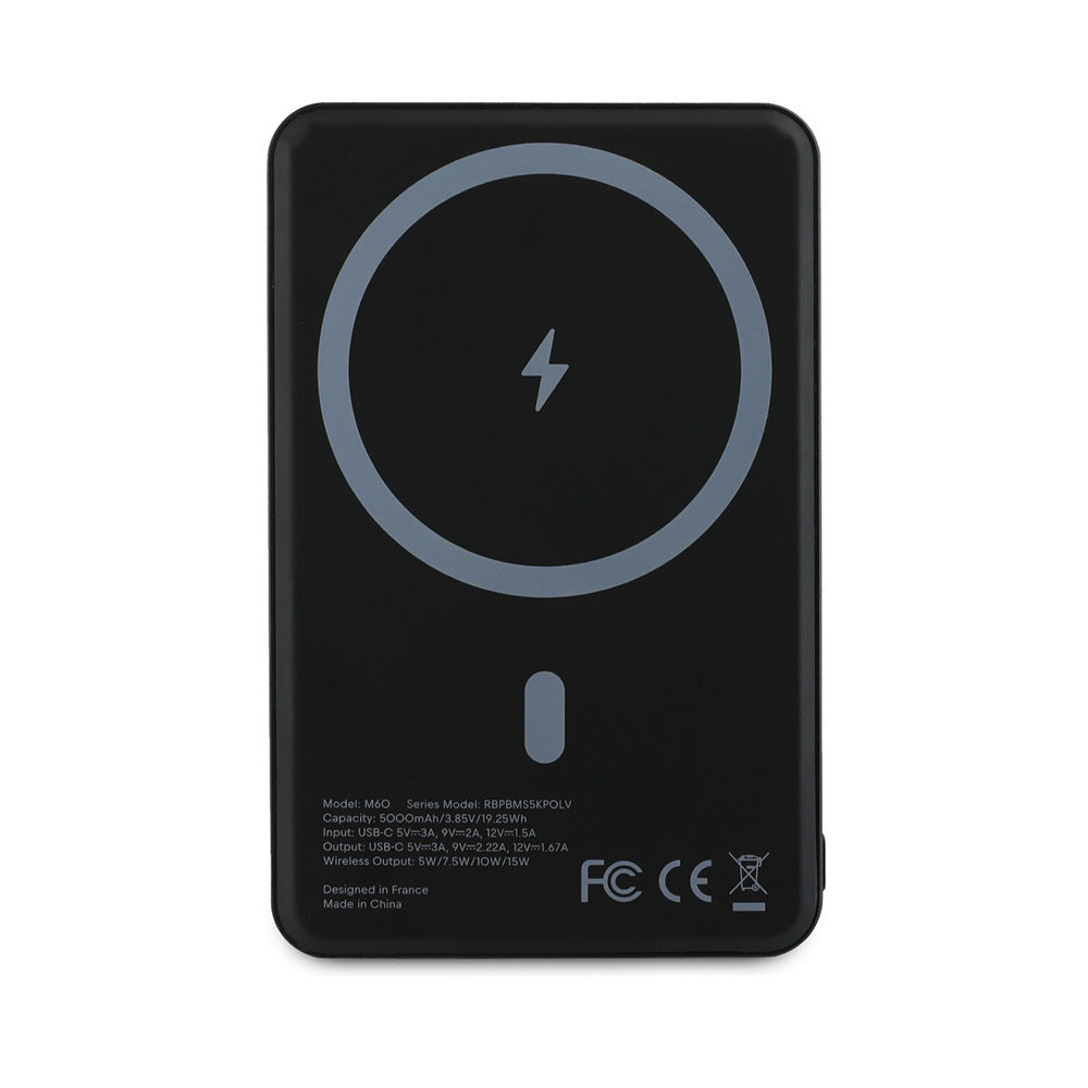Redbull Orijinal Lisanslı M-safe Şarj Özellikli Dijital LED Göstergeli Kırmızı Şeritli Powerbank 5000mAh 15W