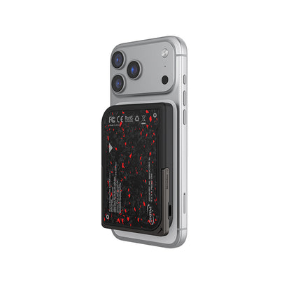 Skinarma Vektor Kablosuz ve PD Hızlı Şarj Özellikli Metal Standlı Taşınabilir Powerbank 15W 5000mAh