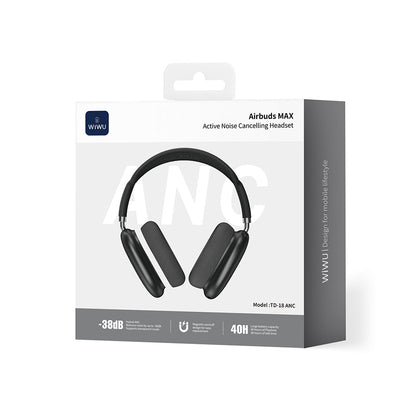 Wiwu Airbuds Max TD-18 ANC Aktif Gürültü Önleyicili Kulak Üstü Bluetooth Kulaklık v6.0