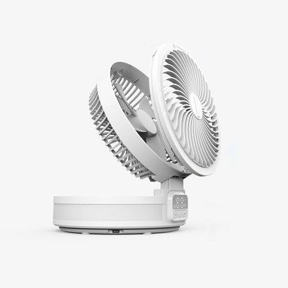 Wiwu FS05 Katlanabilir Şarjlı Dijital LED Ekranlı Gece Lambalı Masaüstü Fan
