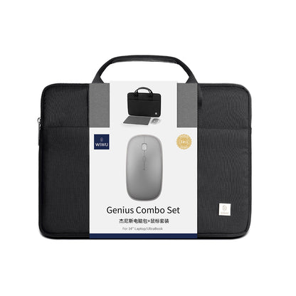 Wiwu Genius Combo Serisi 3in1 15.6 inç Laptop Çantası & Kablosuz Mouse & Mouse Pad Set