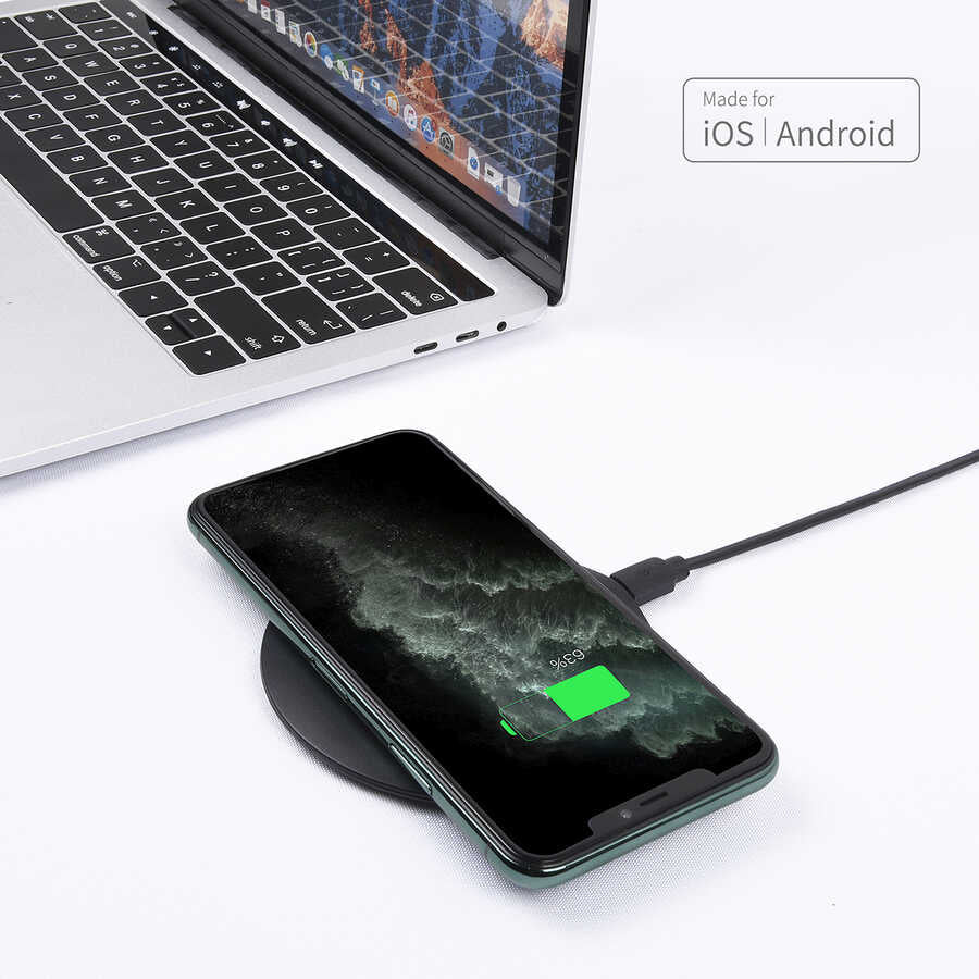 Wiwu M3 Wireless Magnetik Şarj 15W iOS Android Destekli