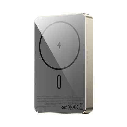 Wiwu P15-1 LED Işık Göstergeli Ultra İnce PD 20W Kablosuz Powerbank 10000mAh 15W