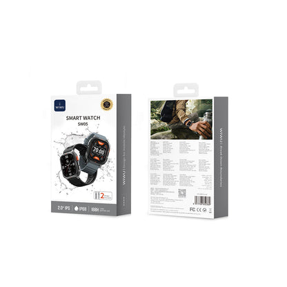 Wiwu SW05 Smart Watch İOS ve Android Uyumlu TFT Ekranlı IP68 Sertifikalı Akıllı Saat