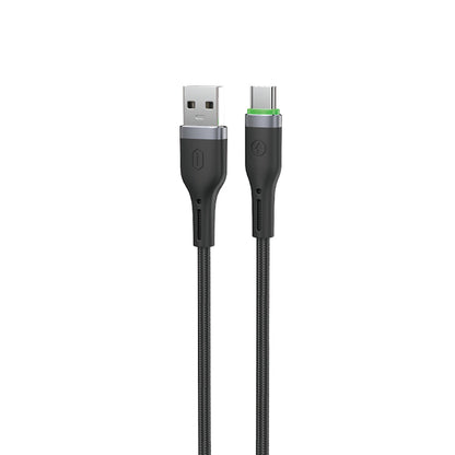 Wiwu Wi-C067 Orginlink Serisi LED Göstergeli USB-A to Type-C Hızlı Şarj Özellikli Data ve Şarj Kablosu 1M