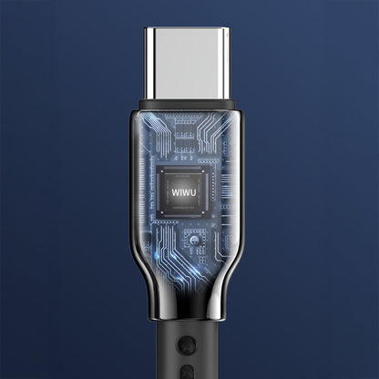 Wiwu Wi-C073 Drualink Serisi USB-A to Type-C Hızlı Şarj Özellikli Data ve Şarj Kablosu 3A 1M